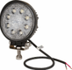 Phare de travail LED rond 24W 1920lm, 10/30V, Ø 110mm, longue portée 8 LED Kramp