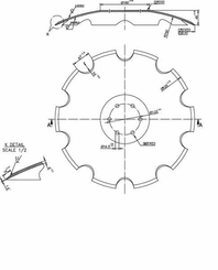 Pièces agricoles - Travail du sol - Disque 520x6