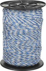 Pièces agricoles - Cloture,Jardin & Sylviculture - Fil HighCond bleu/blanc 3mm 400m