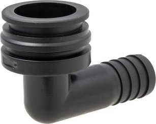 Pièces agricoles - Pièce Pulvérisateur - Raccord à fourche, femelle 90° AF4, embout de tuyau 20 mm