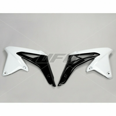 Pièces Quad & Motos - Plastiques - Ouïes de radiateur UFO blanc/noir Suzuki RM-Z450