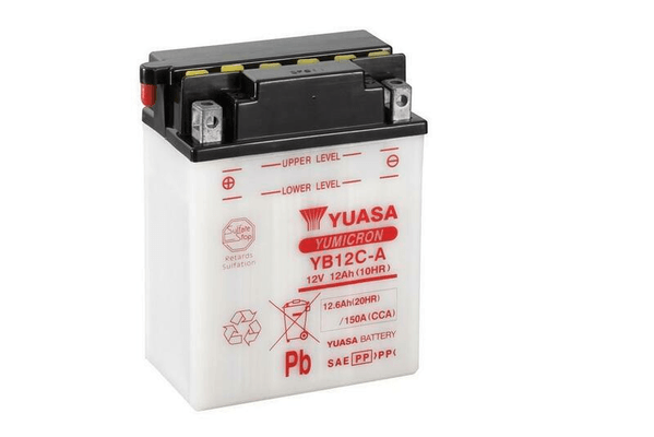 Pièces Quad & Motos - Electrique - Batterie YUASA conventionnelle sans pack acide - YB12C-A