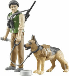 Loisirs - Jouets - Forestier avec chien et équipements