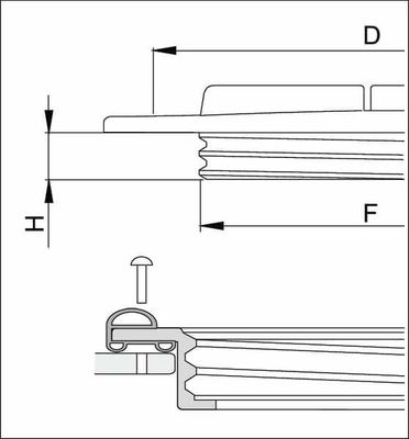 Pièces agricoles - Pièce Pulvérisateur - Couvercle de réservoir 455mm