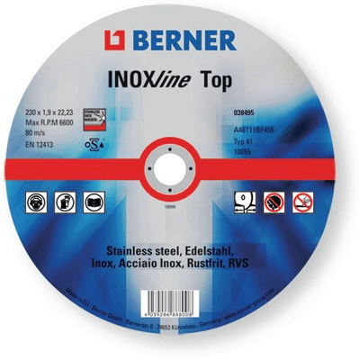 Electroportatif - Electroportatif divers et accessoires - Disque à tronçonner INOXline Top 230X3,0X22,2 moyeu plat (par 1)
