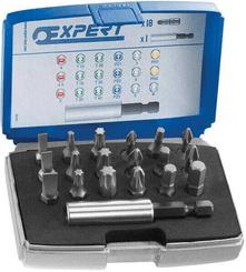 Outils - Outils divers - Boîte d'emb. + acc. 1/4" 19pcs