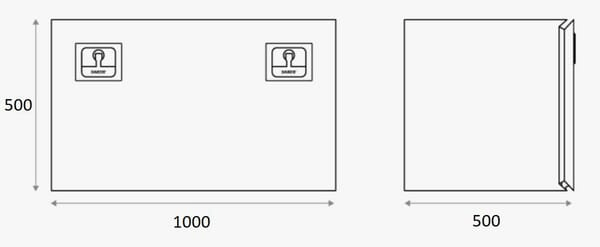 Pièces agricoles - Pièce divers - Boîte à outils ZEN30 acier noir