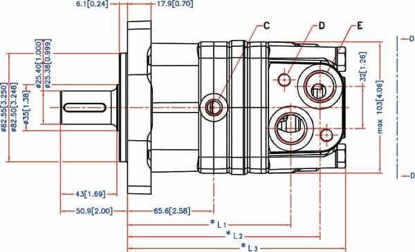 Pièces agricoles - Hydraulique - Moteur Orbit Cardan Ø 1", Sta