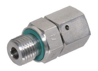 Pièces agricoles - Hydraulique - Raccord tournant M/F 42L x 1-1/2" BSP WD SS