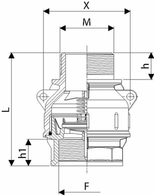 Pièces agricoles - Pièce Pulvérisateur - Vanne au pied 2" M-2" F