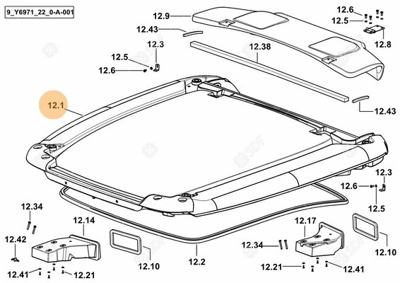 Pièces agricoles - Cabine et structure - TOIT