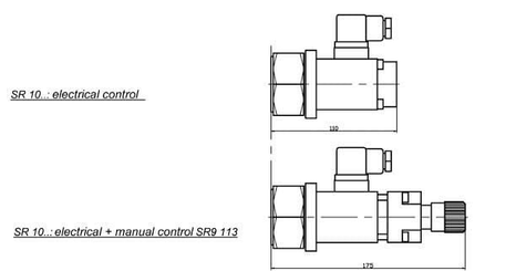 Pièces agricoles - Hydraulique - Régulateur de débit 3 voies proportionnelle SR1
