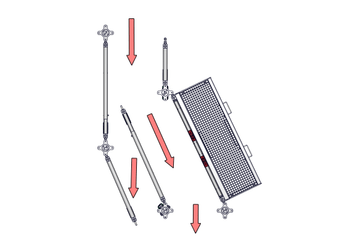 Accessoires et options matériel  - Matériel d'élevage - autre - CHICANE DE CONTENTION LONGUE/PASS-HOMME ANTI-HORAIRE A SCELLER