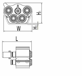 Pièces agricoles - Hydraulique - Multi-X Q12.5/19 côté accoupl.