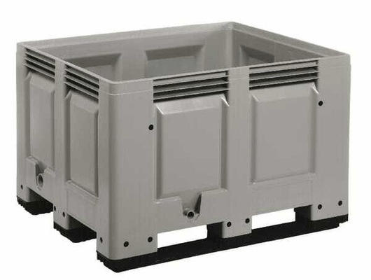 Pièces agricoles - Outils atelier - Caisse palette gris 1200x1000x790mm Transoplast