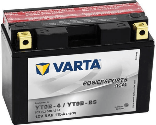 Pièces agricoles - Eclairage - Batterie 12V 8Ah 115A AGM Sports motorisés VARTA