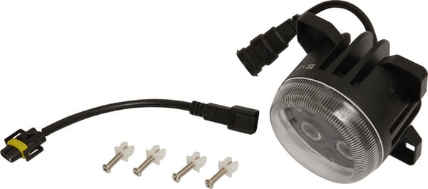 Pièces agricoles - Eclairage - Phare de travail LED, 40W, 4000lm, rond, 10/30V, Ø 90mm, prise H11/Deutsch, faisceau spot, 4 LED, Kramp