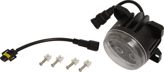Pièces agricoles - Eclairage - Phare de travail LED, 40W, 4000lm, rond, 10/30V, Ø 90mm, prise H11/Deutsch, faisceau spot, 4 LED, Kramp