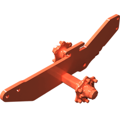 Pièces agricoles - Pièce Semoir - cadre de roue r. sans frein -peint-