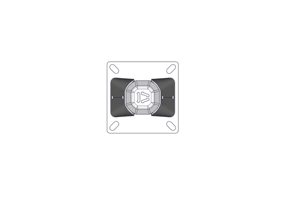 Accessoires et options matériel  - Matériel d'élevage - autre - POTEAU LOGETTE TREFLE D.102MM SUR PLATINE L.1.66M