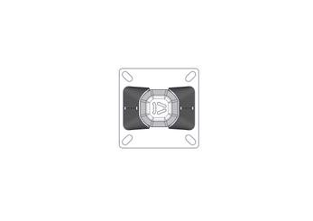 Accessoires et options matériel  - Matériel d'élevage - autre - POTEAU LOGETTE TREFLE D.102MM SUR PLATINE L.1.66M