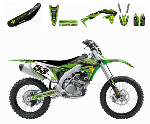 Pièces Quad & Motos - Equipement véhicule - Kit complet BLACKBIRD Rockstar Energy Kawasaki KX450F