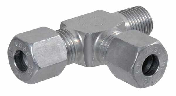 Pièces agricoles - Hydraulique - Té en L 12S-3/8"