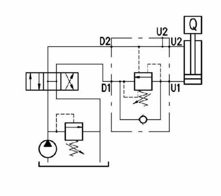 Pièces agricoles - Hydraulique - Soupape d'équilibrage VOSL/SC 10A 08 (1/2") sans cartouche