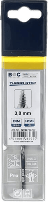 Outils - Outils divers - Foret 3,0 mm HSS-DIN 338-G TURBO STEP