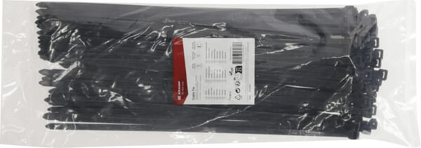 Pièces agricoles - Fasteners - Serre-câble 7.6x370mm, FW noir, 100Pcs
