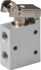 Pièces agricoles - Pièce pneumatique - Vanne 3/2 levier à galet, 1/8"