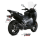 Silencieux MIVV Suono inox noir/casquette carbone Honda integra 750