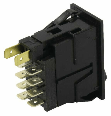 Pièces agricoles - Tracteur pièce origine - Interrupteur à bascule, I-0-(II), marche-arrêt-mom, 10 broches, levage de liaison