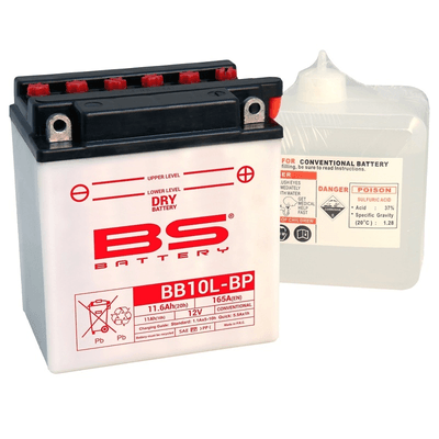 Pièces Quad & Motos - Electrique - Batterie BS BATTERY Haute-performance avec pack acide - BB10L-BP