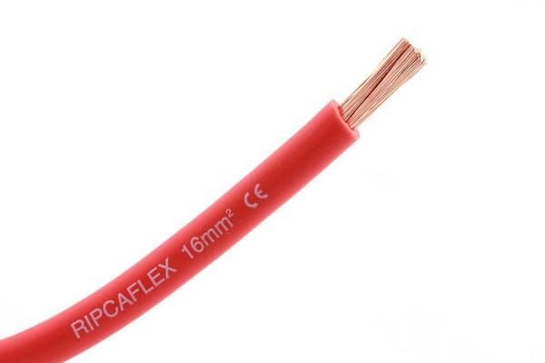 Pièces agricoles - Electricité - Câble flexible 1x50mm² PVC, rouge