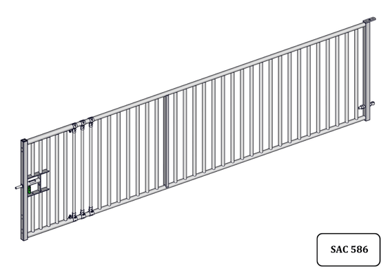 Accessoires et options matériel  - Matériel d'élevage - autre - PACK DE 6 PORTES CHEVRE EXTENSIBLE BARREAUDEE DE 4M/4.30M