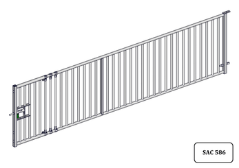 Accessoires et options matériel  - Matériel d'élevage - autre - PACK DE 6 PORTES CHEVRE EXTENSIBLE BARREAUDEE DE 4M/4.30M