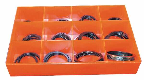 Pièces agricoles - Fasteners - Assortiment 100 circlips Ext.