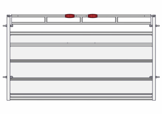 Materiels - Accessoires 100Kg-200Kg - BARRIERE -S- TOLEE FIXE AVEC LISSE RABATTABLE L.3M V2