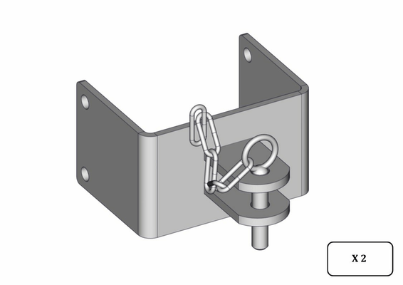 Materiels - Accessoires 5Kg-10Kg - CHAPES BOUT DE MUR L.150MM (LA PAIRE)