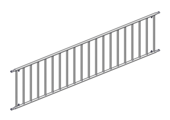 Materiels - Accessoires 200Kg-300Kg - PACK DE 6 SEPARATIONS VEAU H.0.80M DE 3M