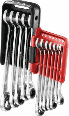 Outils - Outils divers - Jeu de clés doubles à cliquet 12 pièces
