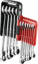 Outils - Outils divers - Jeu de clés doubles à cliquet 12 pièces