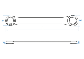 Outils - Outils divers - Clé polygonale doite 30 x 32m