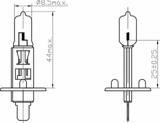 Pièces agricoles - Eclairage - Ampoule 12V 55W H1