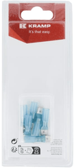 Pièces agricoles - Eclairage - Cosse plate mâle, bleue 6,3x0,8mm - 1,5-2,5mm² (6)