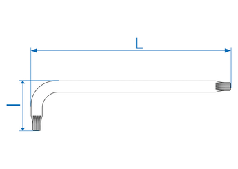 Outils - Outils divers - Clé mâle XZN M5 Longueur 163mm