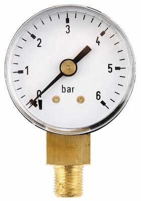 Pièces agricoles - Hydraulique - Manomètre Ø40 0-6bar ?" inf.