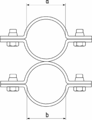 Pièces agricoles - Cloture,Jardin & Sylviculture - Collier serr. transv 1¼" x 1¼"