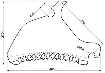 Pièces agricoles - Fenaison & élevage - Couteau pour remorque à ensilage convenant aux Pöttinger, Jumbo et Torro